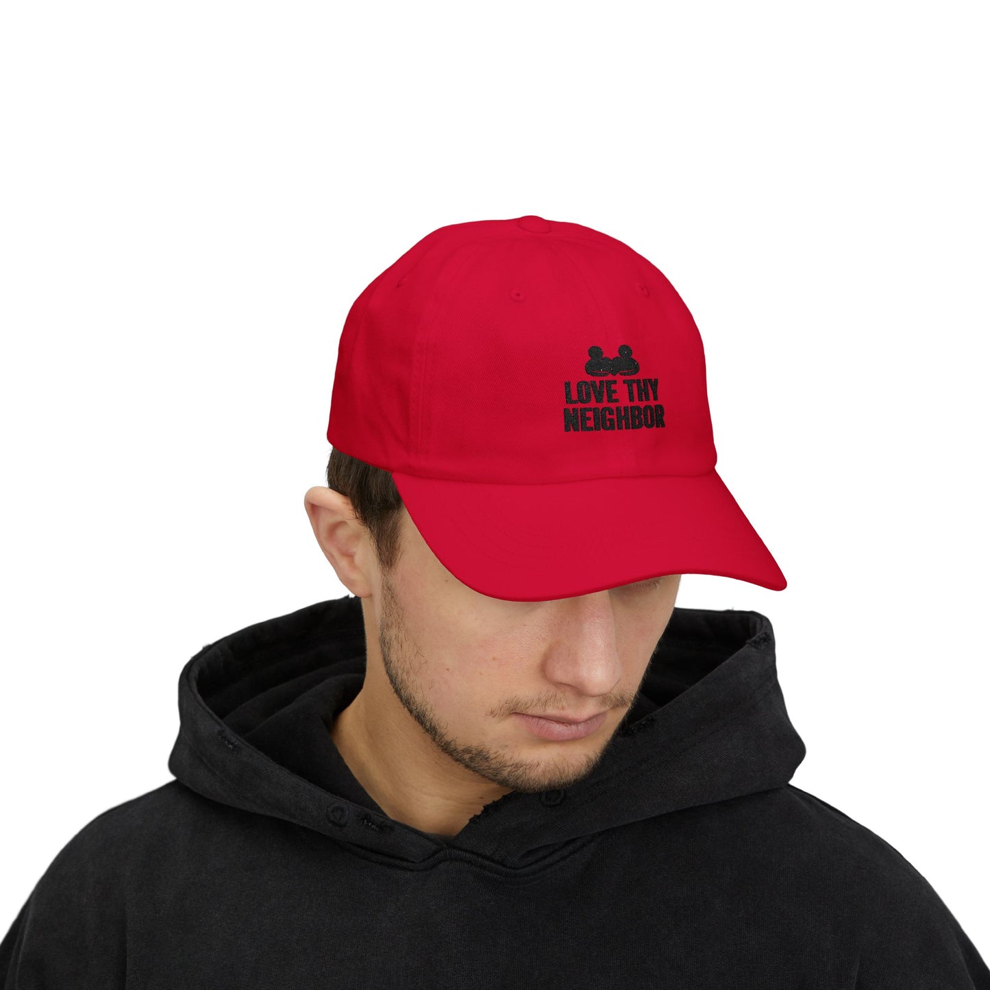 Love Thy Neighbor Dad Hat | Classic Adjustable Cap | Faith Apparel
