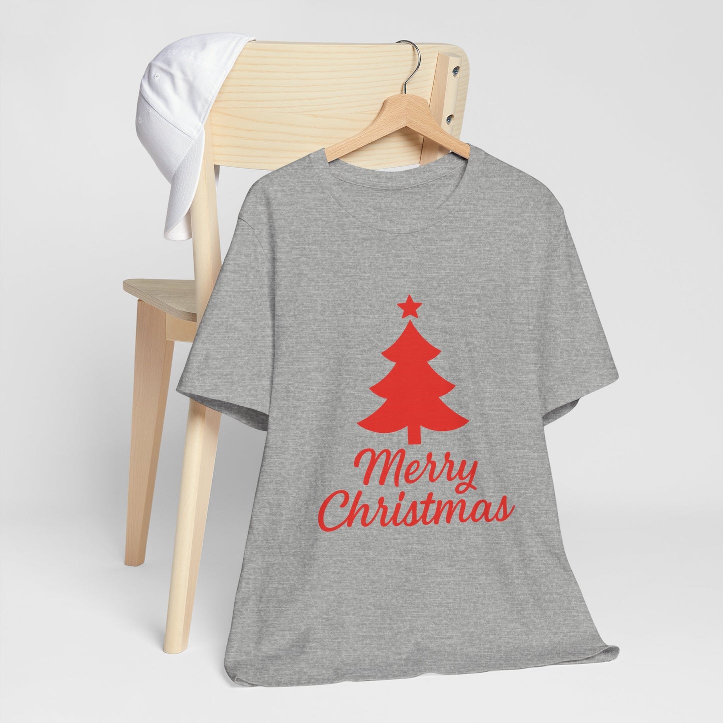Merry Christmas Unisex Heavy Cotton Tee – Faith-Inspired Holiday Shirt