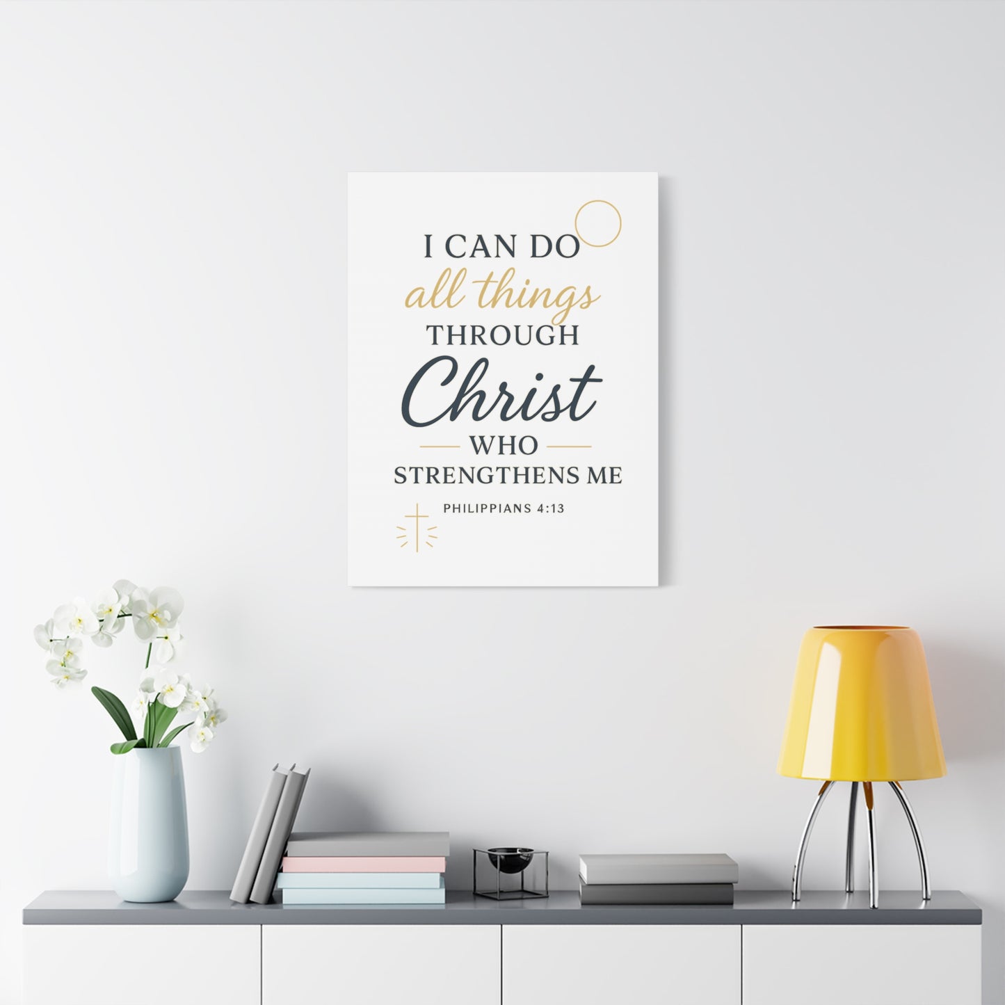 Philippians 4:13 Wall Art | Christian Scripture Home Decor