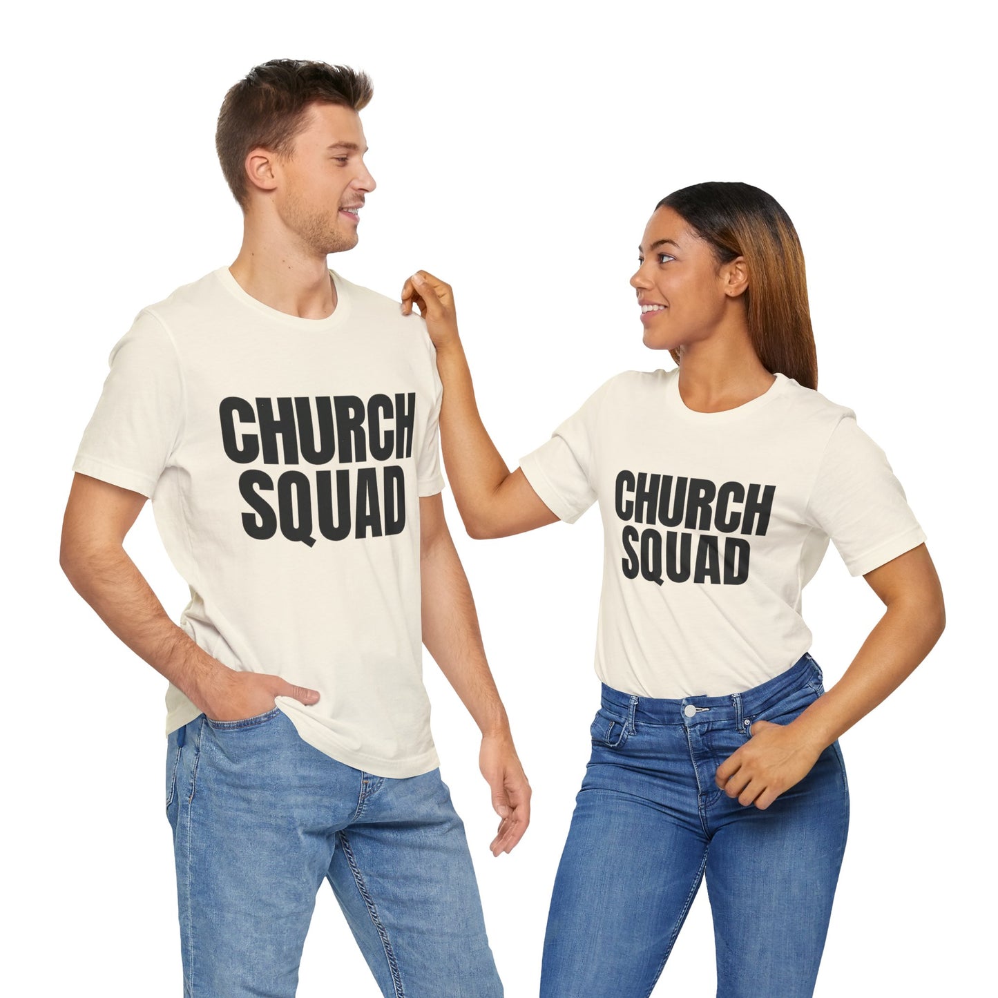 Church Squad Unisex Tee, Christian Apparel, Group Outing Shirt, Faith-Based Gift, Church Events Clothing