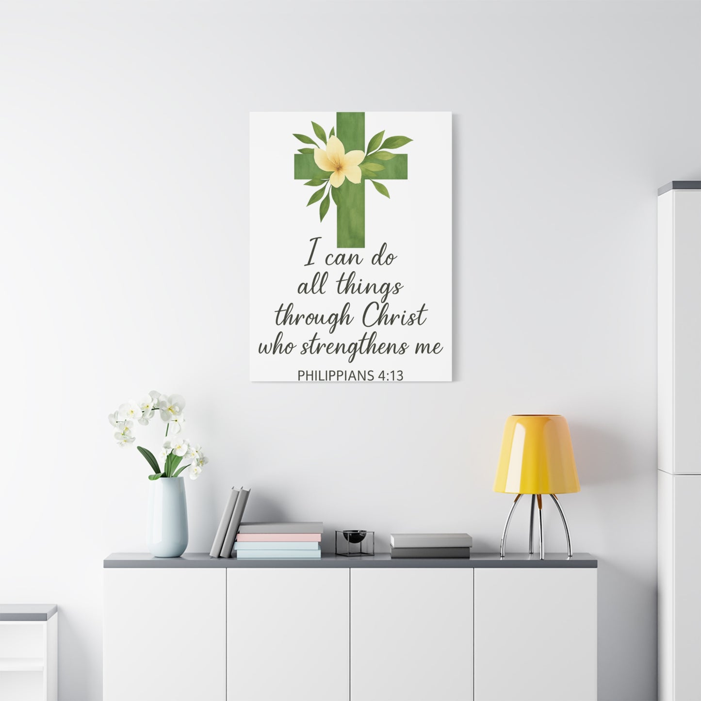 Philippians 4:13 Wall Art | Christian Scripture Home Decor