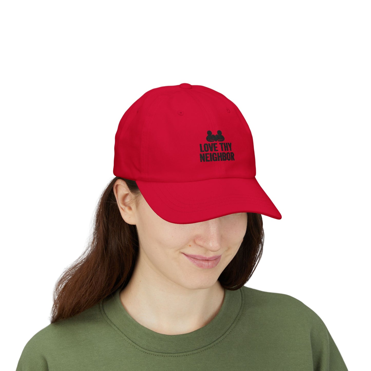 Love Thy Neighbor Dad Hat | Classic Adjustable Cap | Faith Apparel