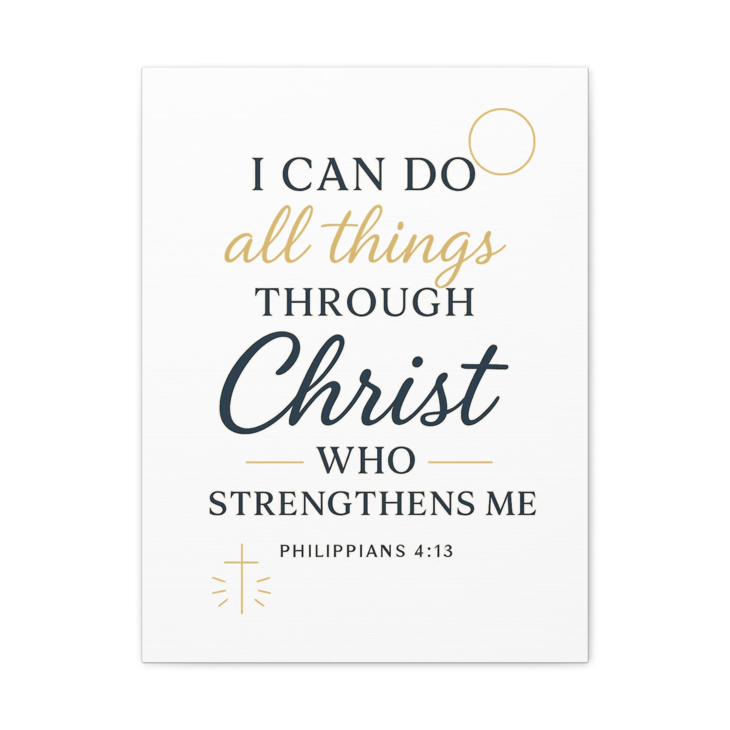 Philippians 4:13 Wall Art | Christian Scripture Home Decor