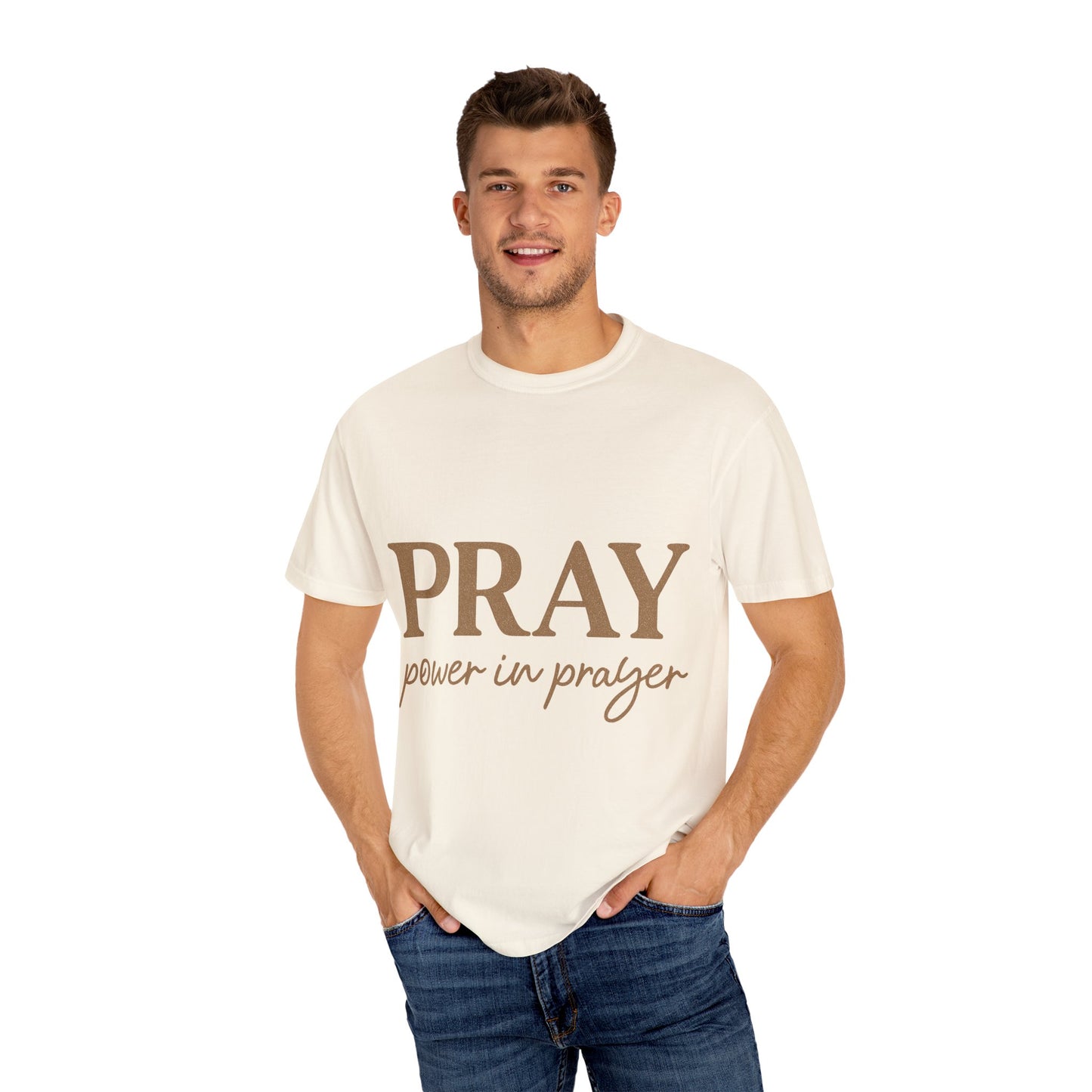 Pray Unisex T-Shirt – Minimal Christian Faith Tee