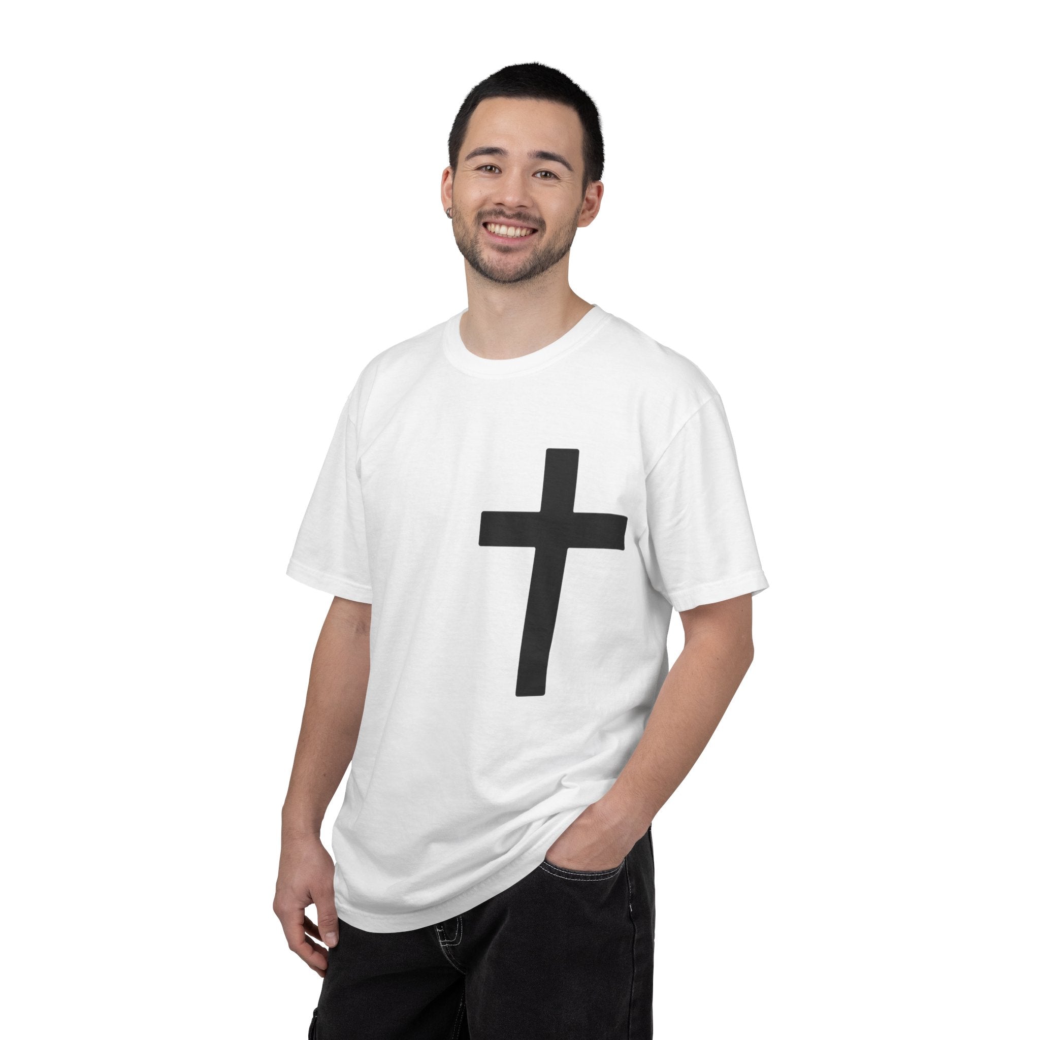 Cross “No Worries God Got Me” Faith Tee – Premium Comfort Colors® Vintage Washed Shirt | Lexad Designs