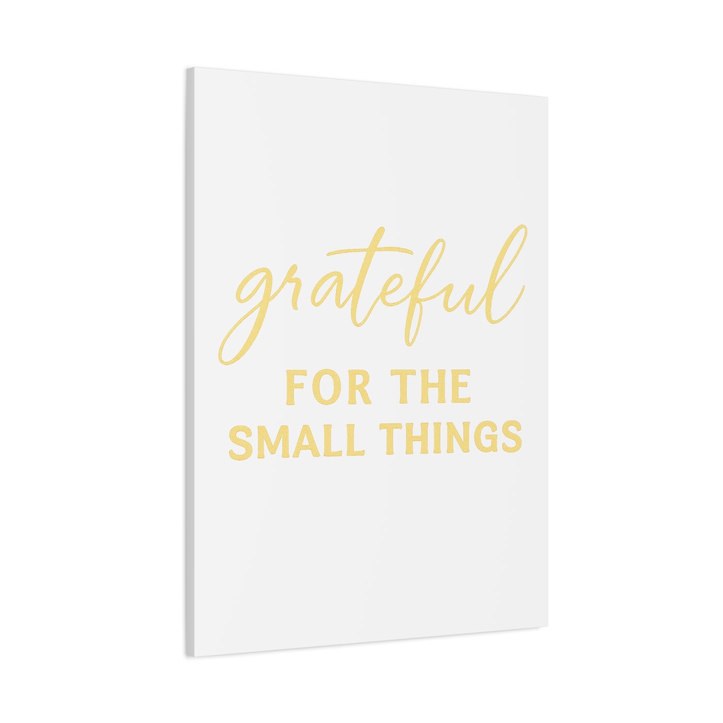 Grateful Wall Art | Inspirational Christian Home Decor - Matte Canvas, Stretched, 1.25"