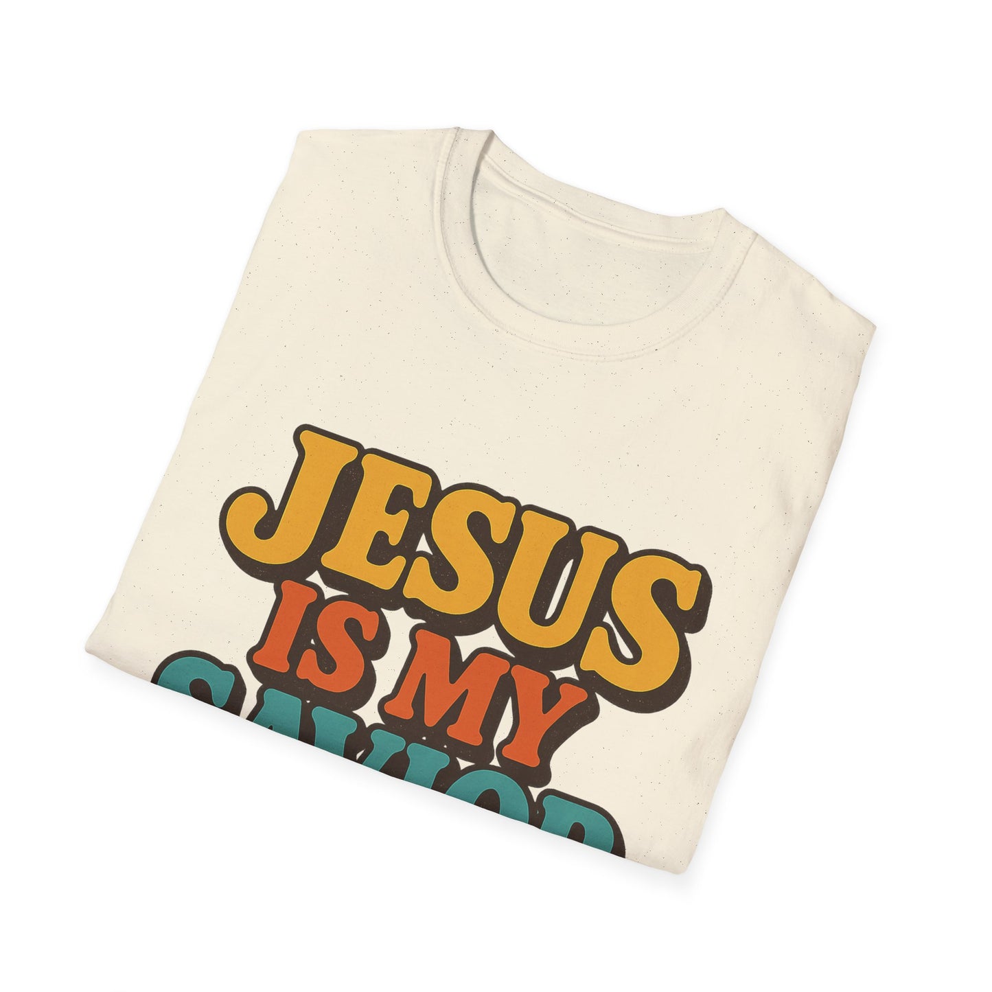 Jesus Is My Saviour Softstyle Christian Tee | Faith T-Shirt for Men & Women.