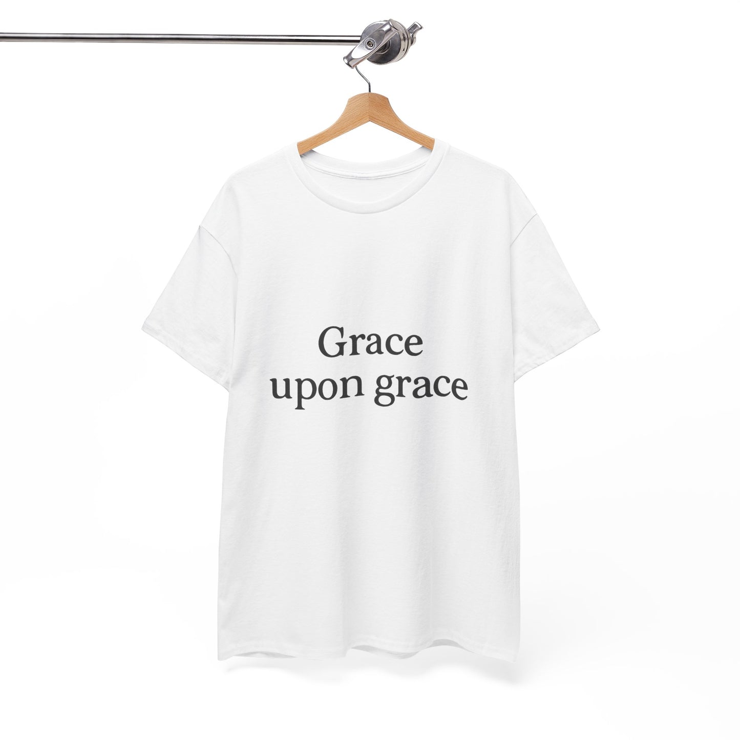 Grace Upon Grace T-Shirt – Elegant Christian Faith Unisex Tee