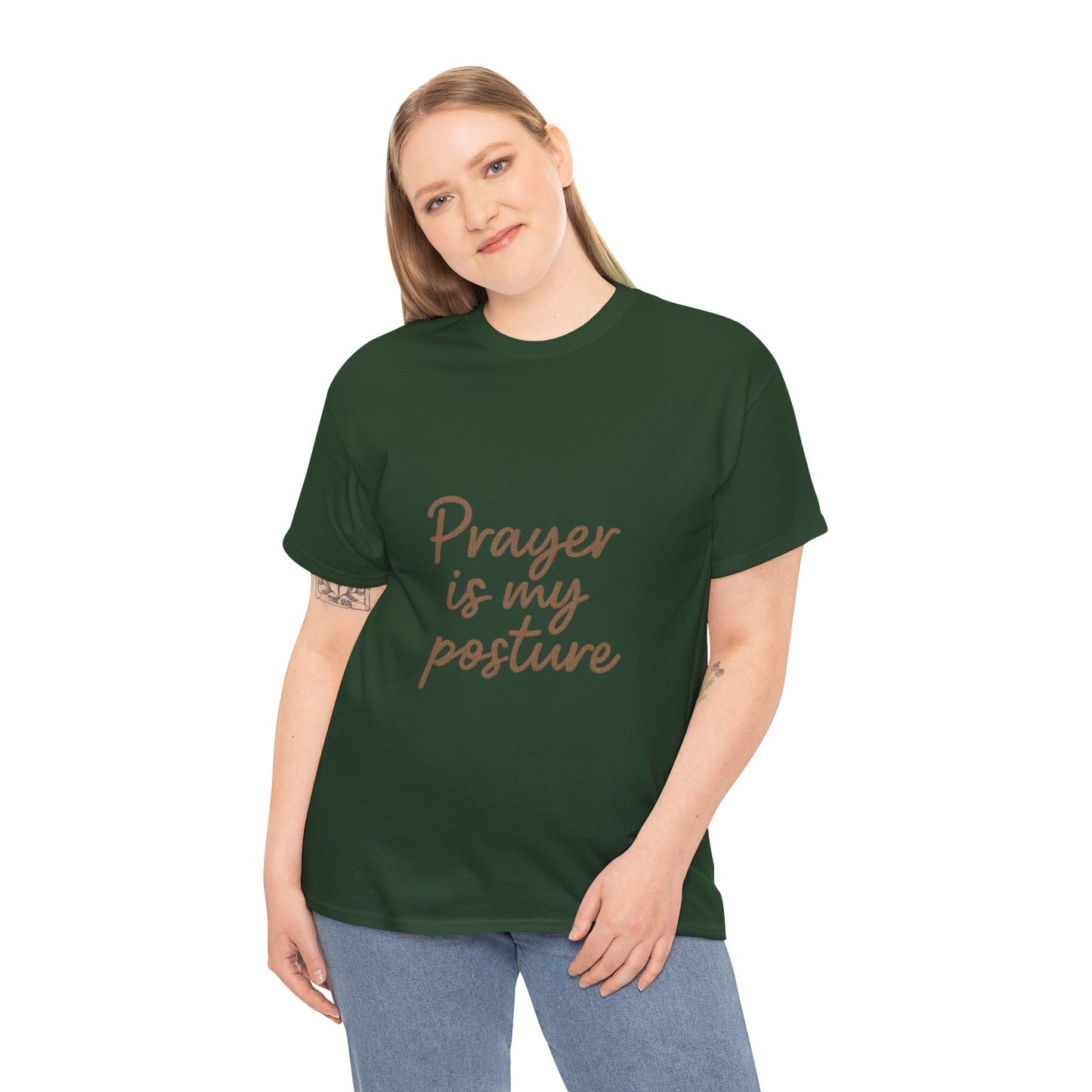 Prayer Is My Posture T-Shirt – Faith-Inspired Christian Unisex Tee