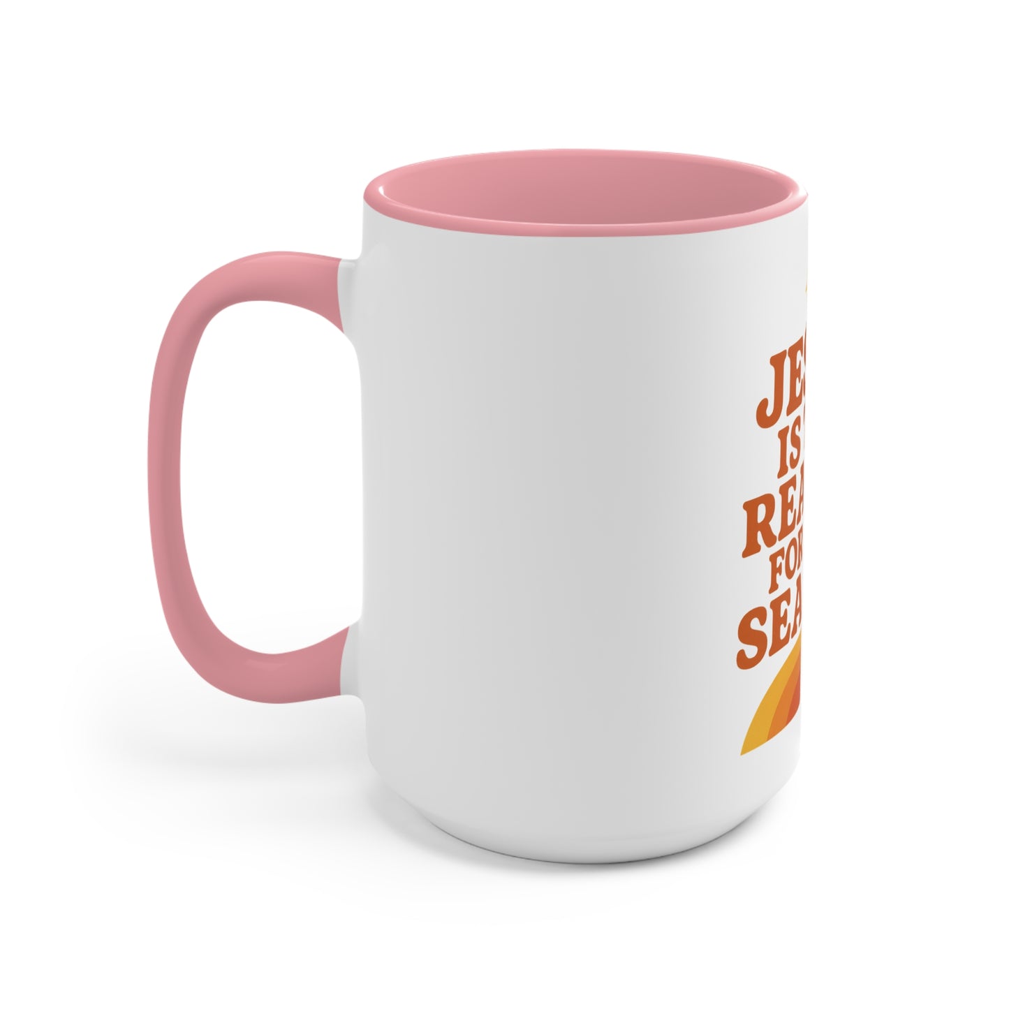 Christmas Accent Mug - "Jesus is the Reason for the Season"