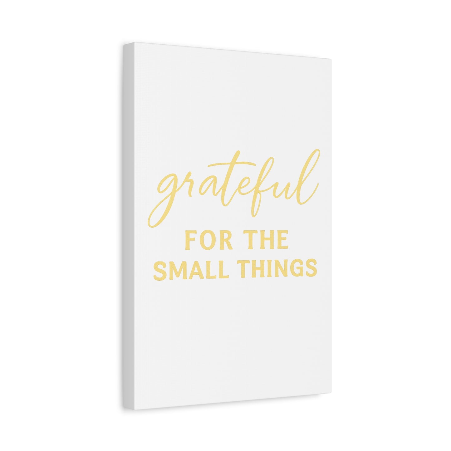 Grateful Wall Art | Inspirational Christian Home Decor - Matte Canvas, Stretched, 1.25"
