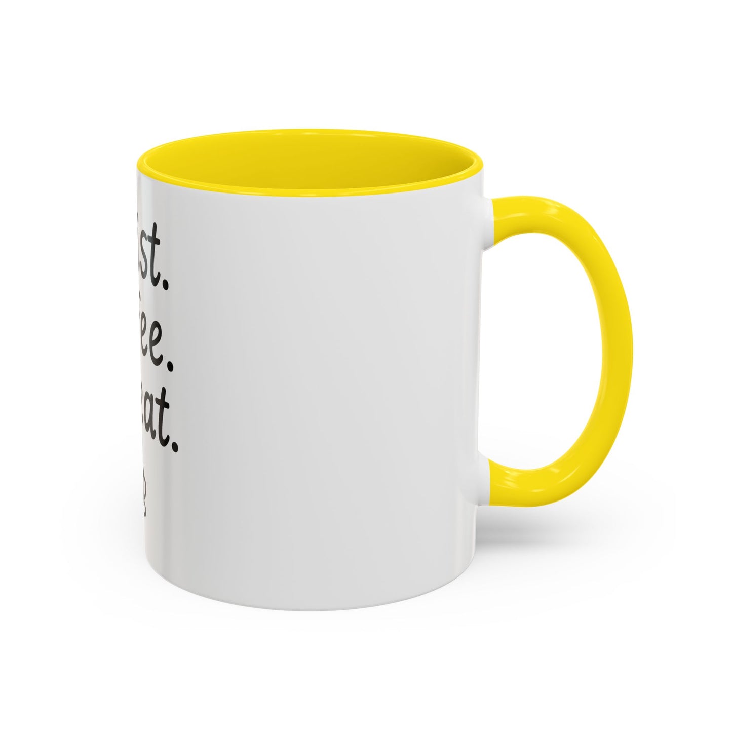 Christ Coffee Repeat Accent Mug | Christian Coffee Cup | 11oz