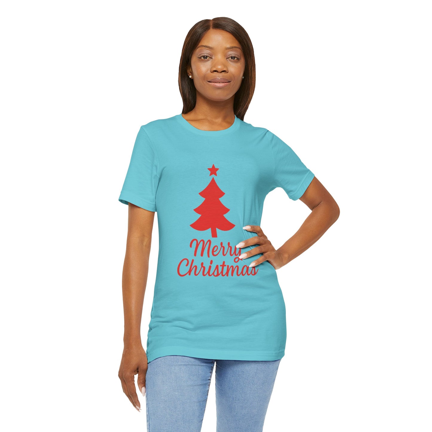 Merry Christmas Unisex Heavy Cotton Tee – Faith-Inspired Holiday Shirt