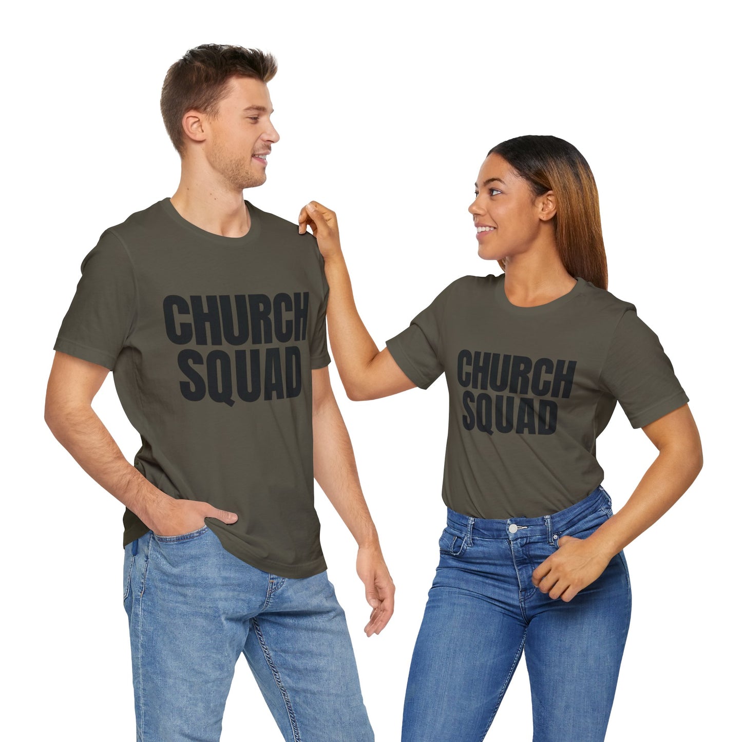 Church Squad Unisex Tee, Christian Apparel, Group Outing Shirt, Faith-Based Gift, Church Events Clothing