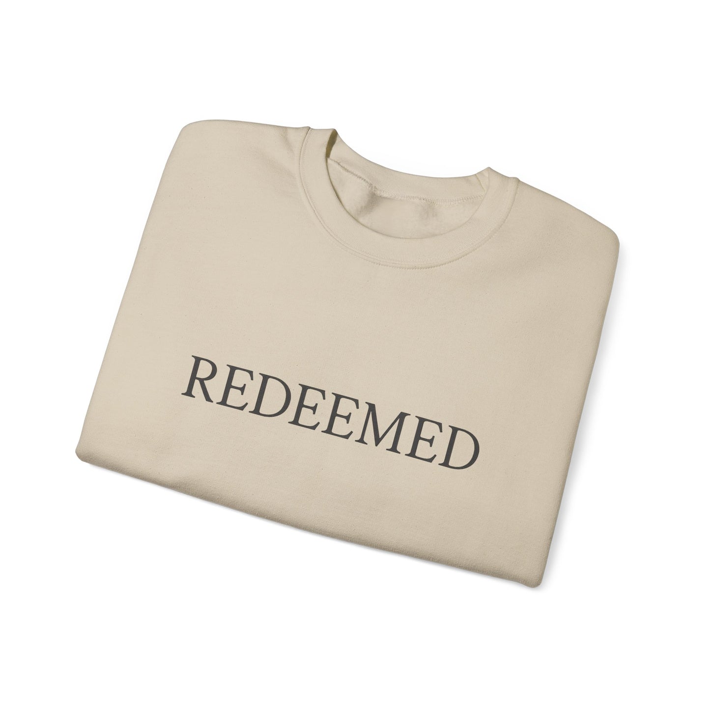 Redeemed Unisex Heavy Blend Crewneck Sweatshirt | Faith Apparel