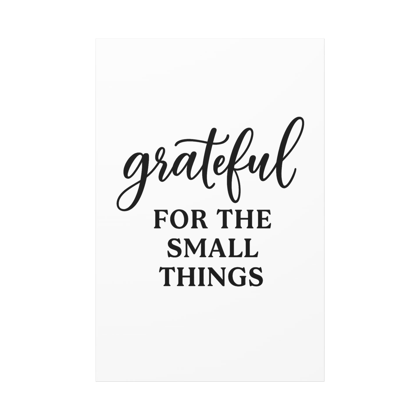 Grateful Wall Art | Inspirational Christian Home Decor-Matte Canvas, Stretched, 1.25"