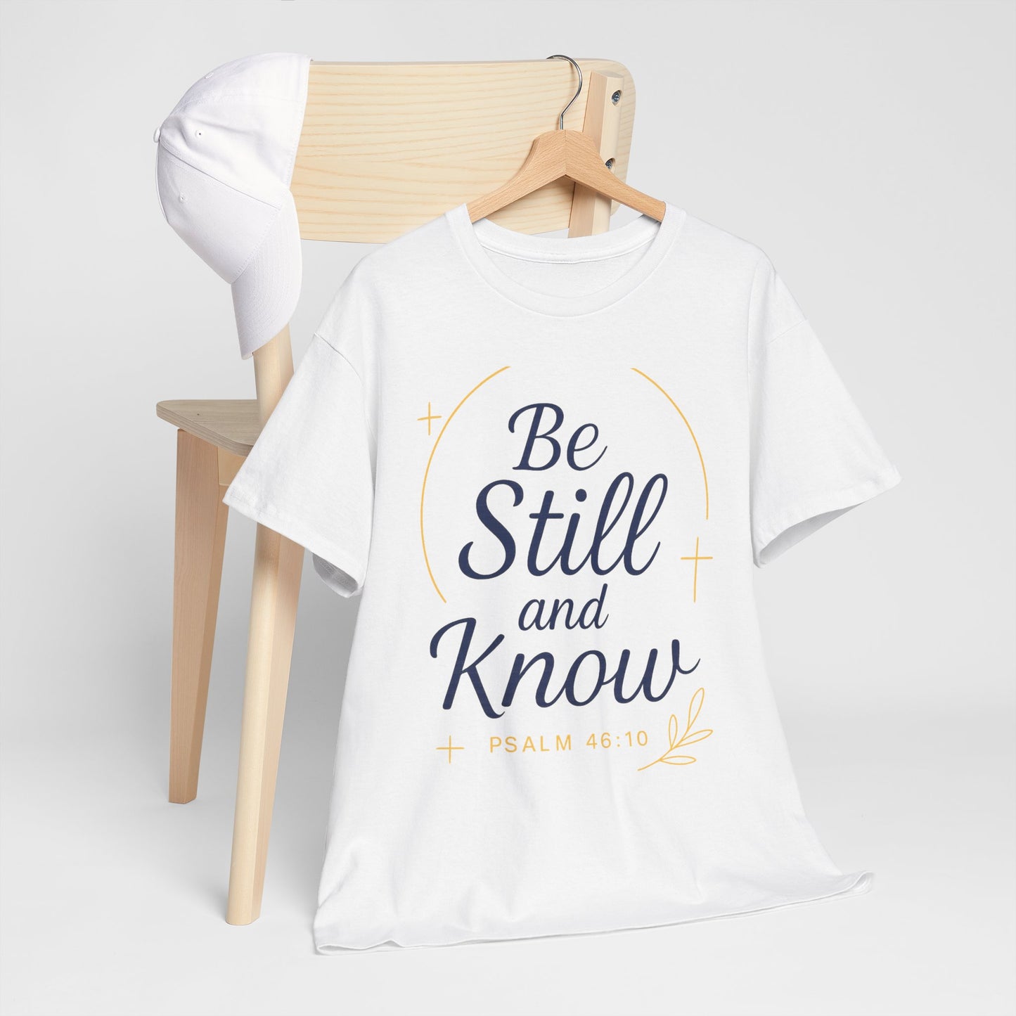 Unisex Heavy Cotton Tee - Be Still and Know Shirt, Inspirational Apparel for Mindfulness, Perfect Gift for Spiritual Gatherings, Bible [...]