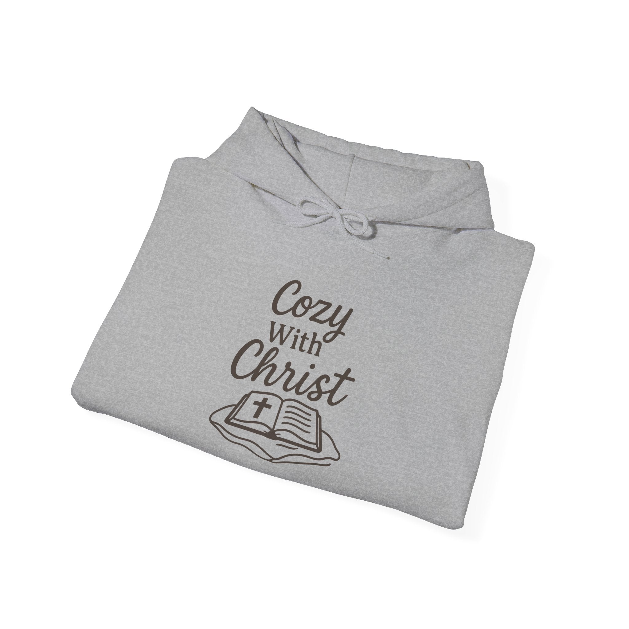 Cozy With Christ Hooded Sweatshirt | Christian Comfort Hoodie | Lexad Designs