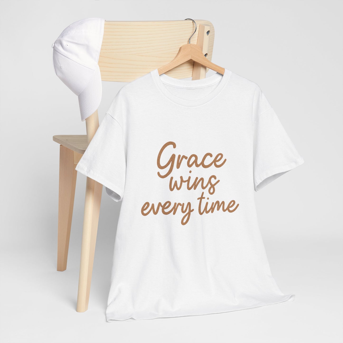 Grace Wins Every Time T-Shirt – Inspirational Christian Unisex Tee