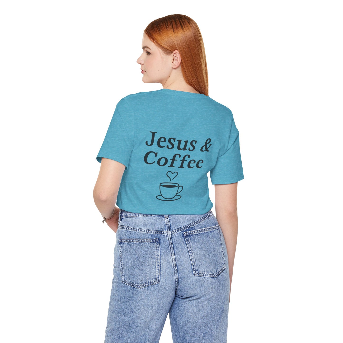 Jesus & Coffee Unisex T-Shirt | Short Sleeve Jersey Tee | Faith