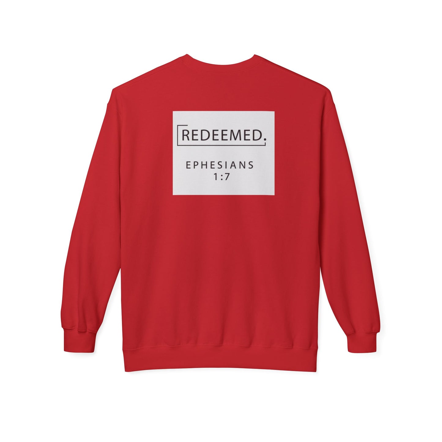 “Redemed” Crewneck Sweatshirt – Unisex Christian Apparel