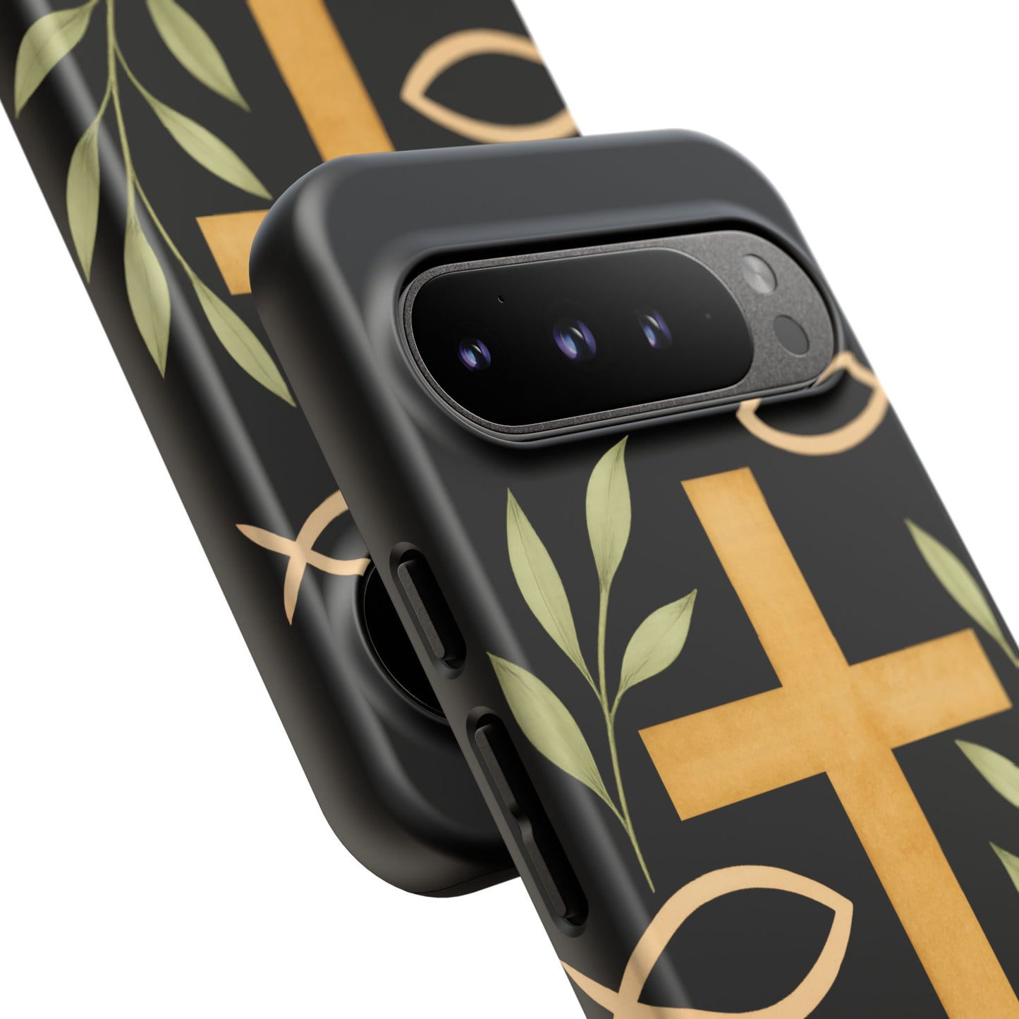 Christian Faith Phone Case with Floral Design