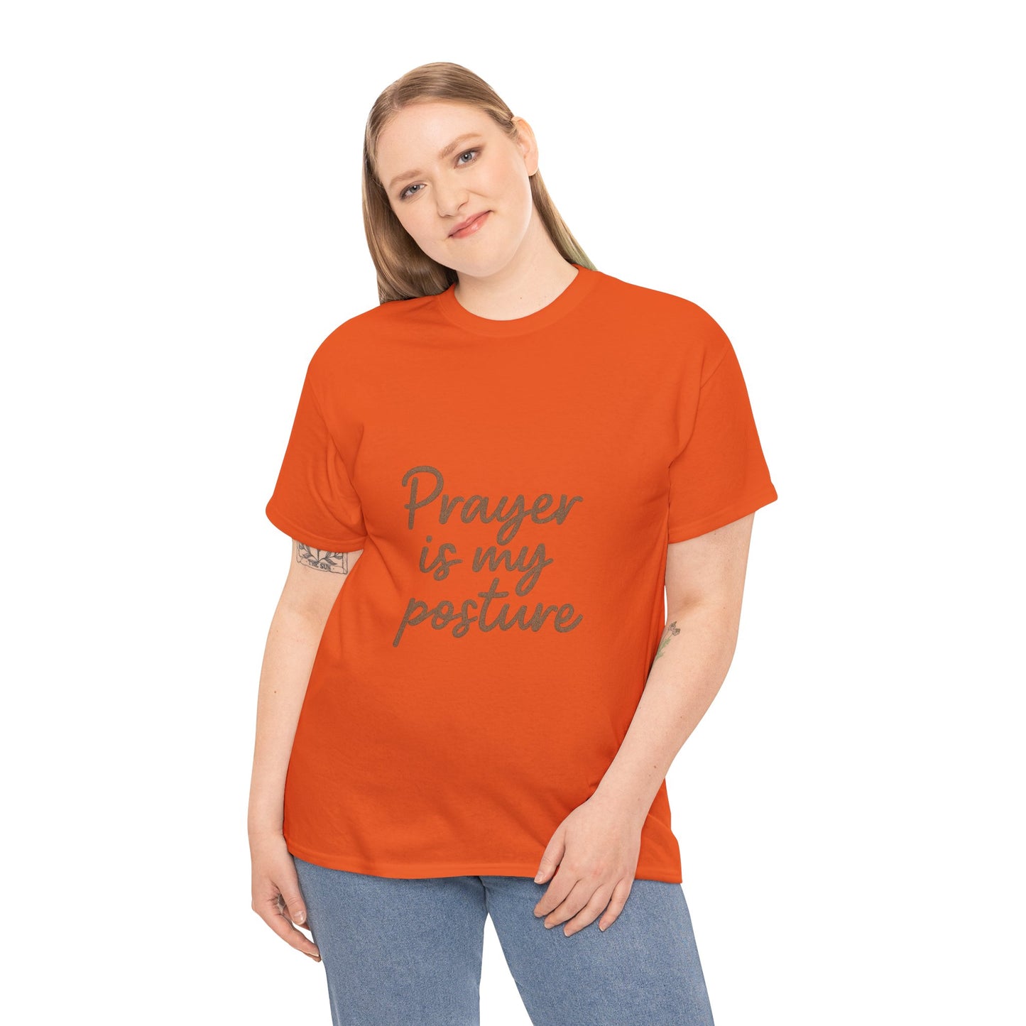 Prayer Is My Posture T-Shirt – Faith-Inspired Christian Unisex Tee