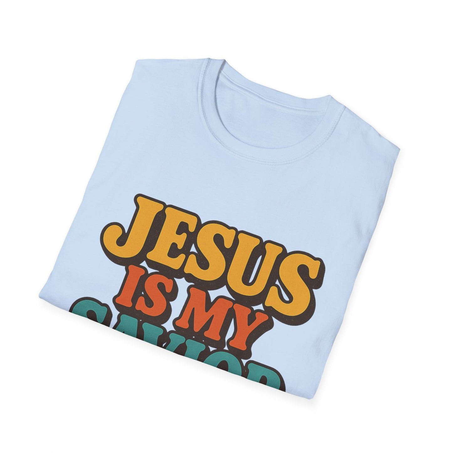 Jesus Is My Saviour Softstyle Christian Tee | Faith T-Shirt for Men & Women.