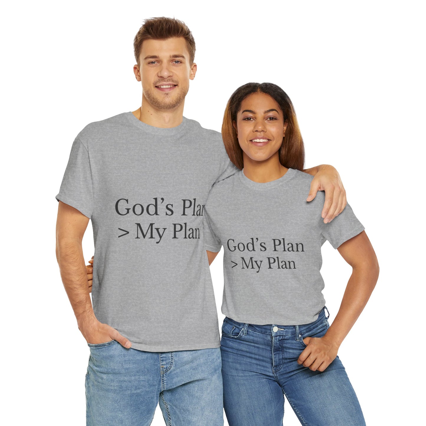 God’s Plan > My Plan T-Shirt – Christian Faith Unisex Tee