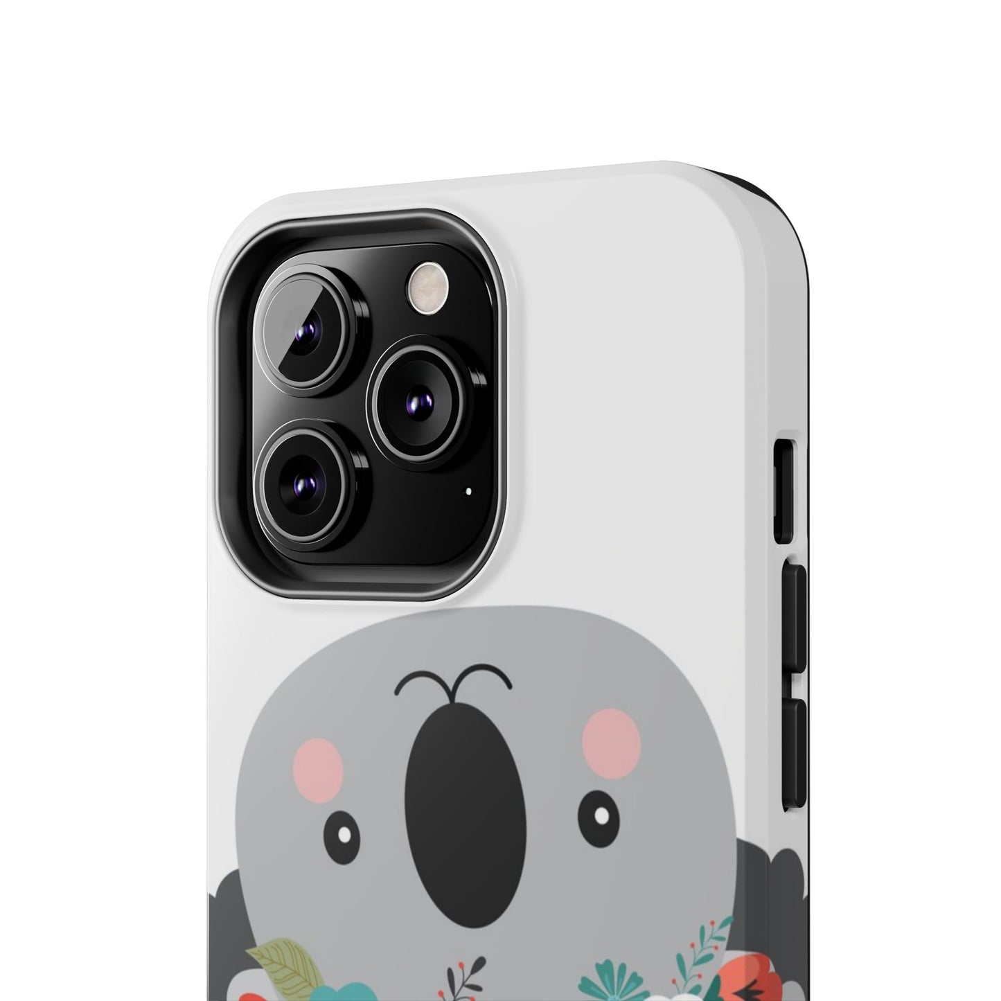 Cute Koala Floral Tough Phone Cases, Smartphone Protection, Nature Lover Gift, Animal Design, Koala Phone Cover