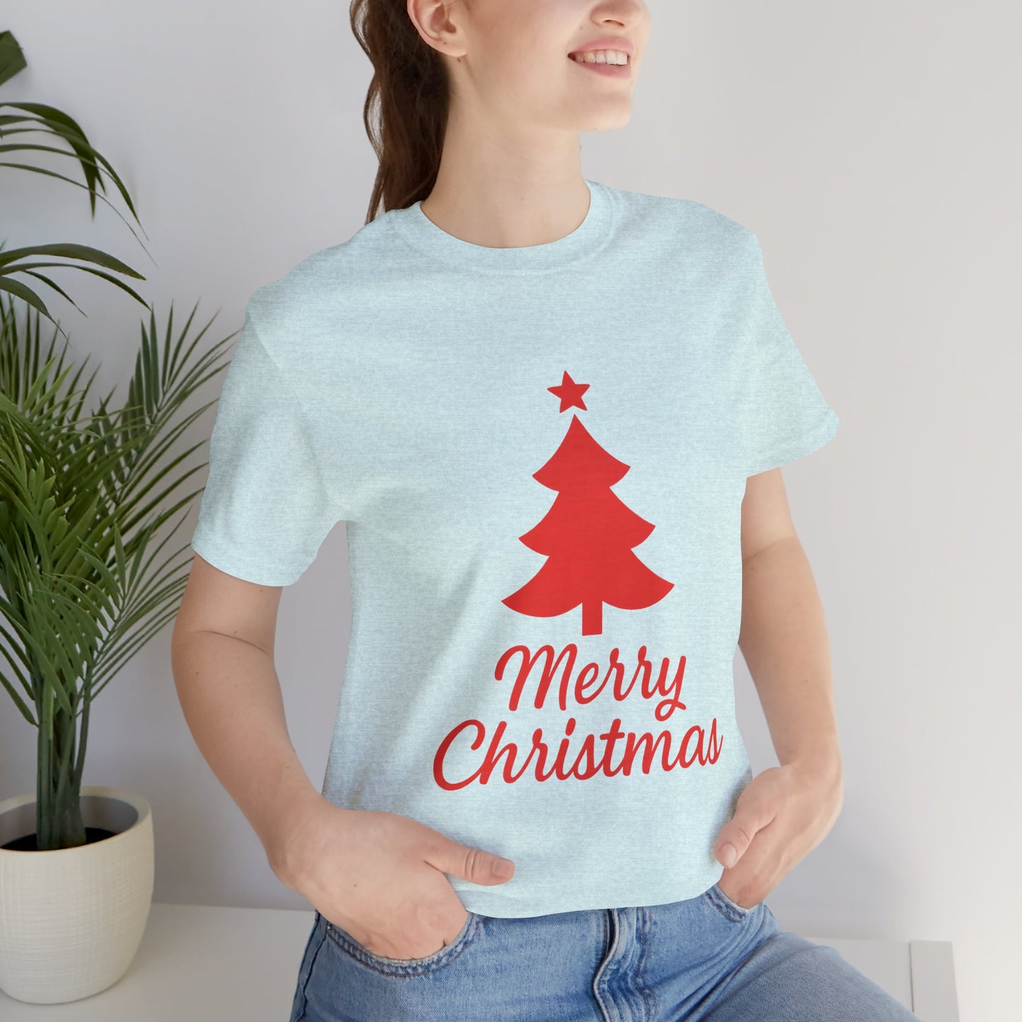 Merry Christmas Unisex Heavy Cotton Tee – Faith-Inspired Holiday Shirt