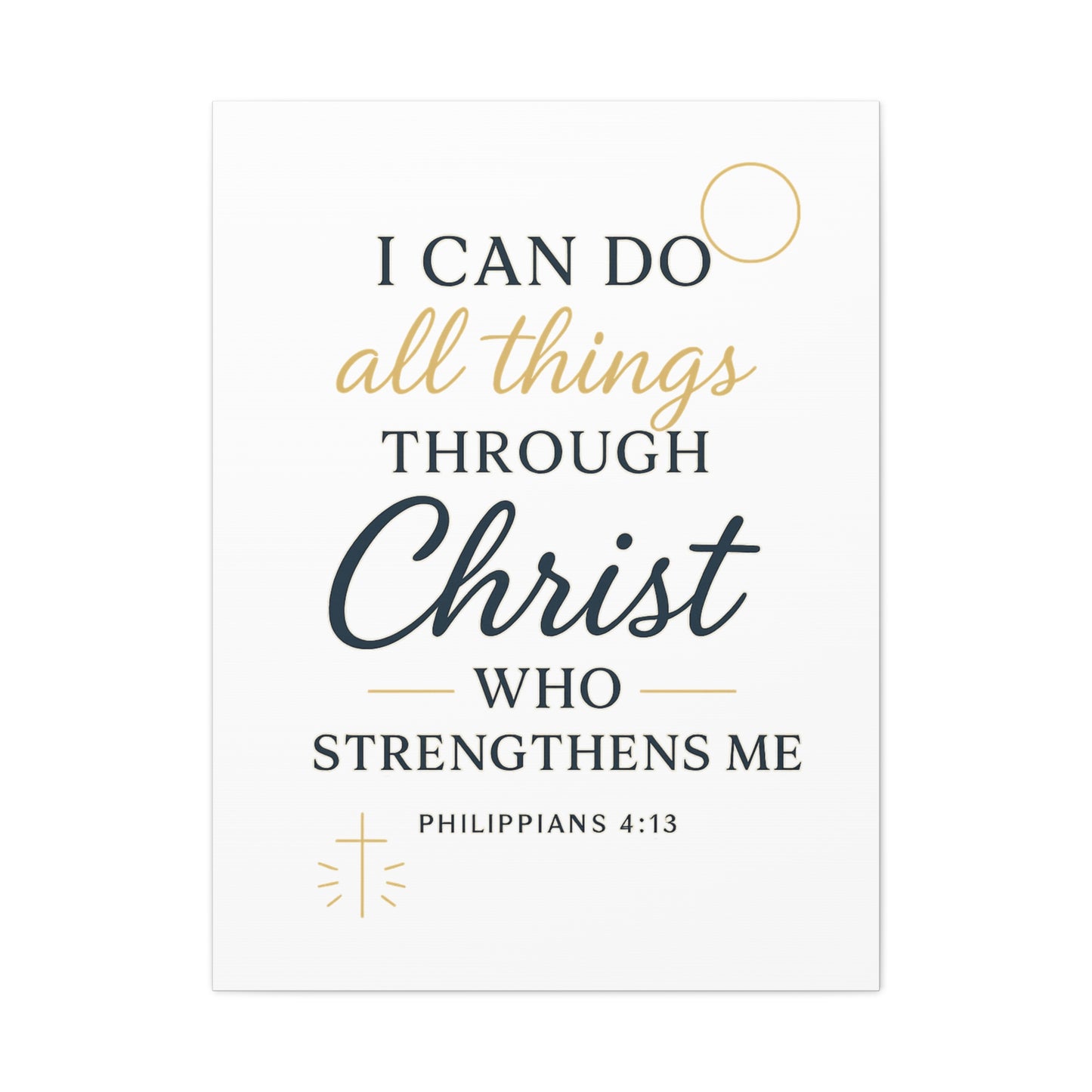 Philippians 4:13 Wall Art | Christian Scripture Home Decor