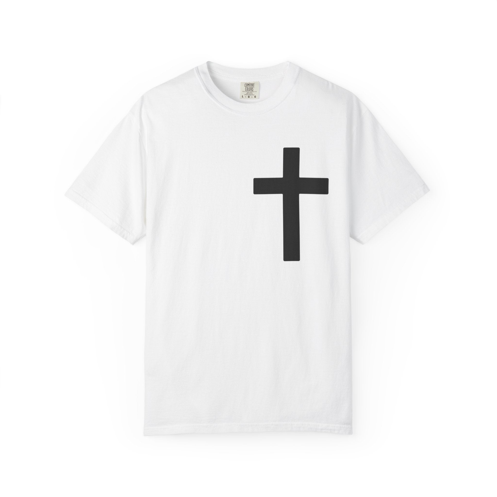Cross “Jesus Is King” Faith Tee – Premium Comfort Colors® Vintage Christian Shirt | Lexad Designs