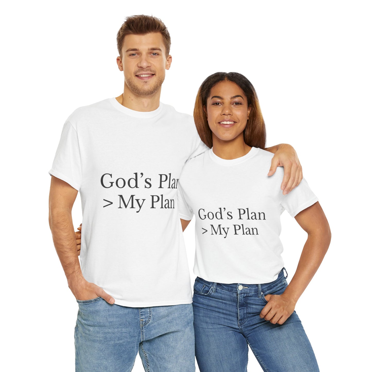 God’s Plan > My Plan T-Shirt – Christian Faith Unisex Tee