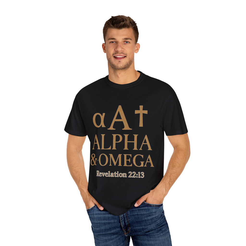 Alpha and Omega Revelation 22:13 Christian Unisex T-Shirt