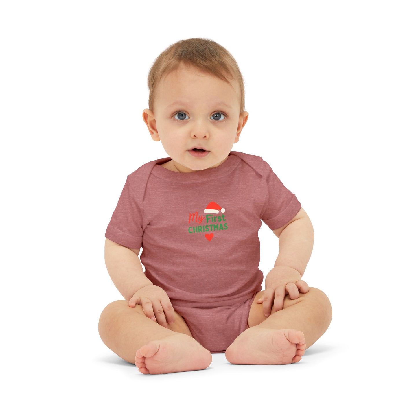 Baby’s First Christmas | Christian Infant Jersey One Piece – Soft & Festive Holiday Bodysuit