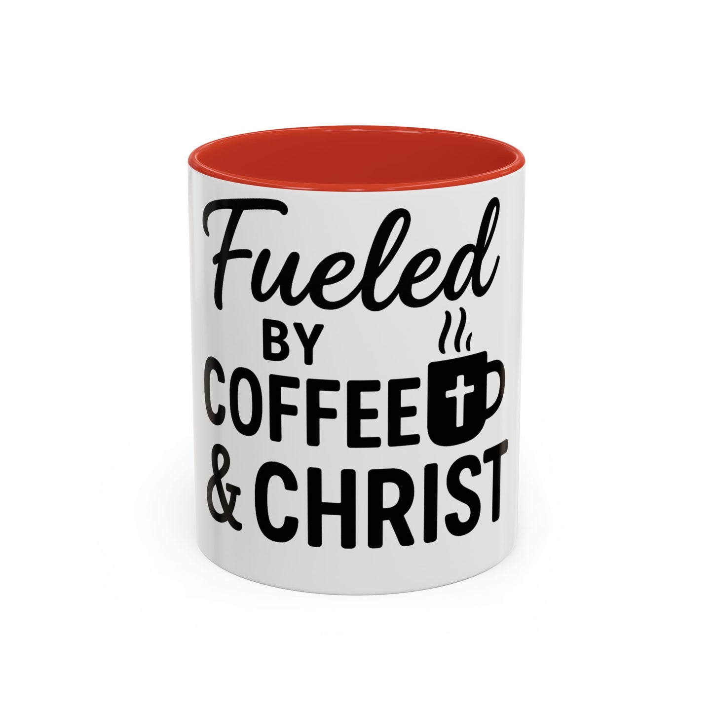 Fueled by Coffee & Christ Christian Mug – Inspirational Morning Cup