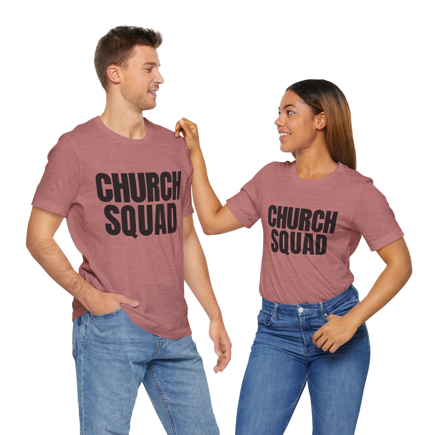 Church Squad Unisex Tee, Christian Apparel, Group Outing Shirt, Faith-Based Gift, Church Events Clothing