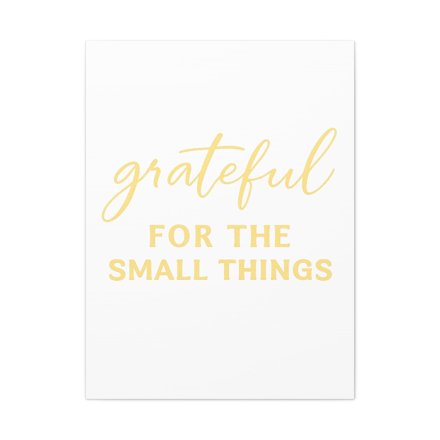 Grateful Wall Art | Inspirational Christian Home Decor - Matte Canvas, Stretched, 1.25"