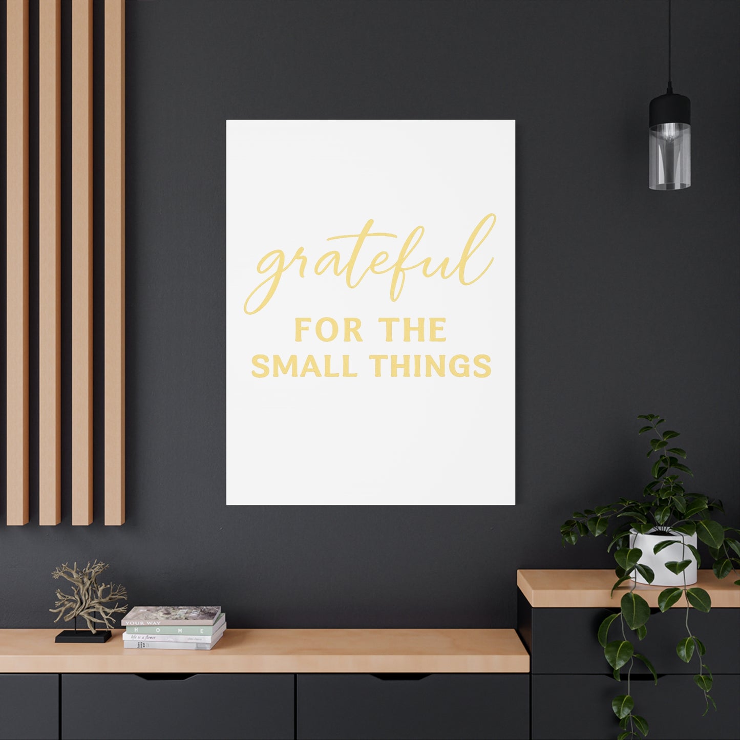 Grateful Wall Art | Inspirational Christian Home Decor - Matte Canvas, Stretched, 1.25"