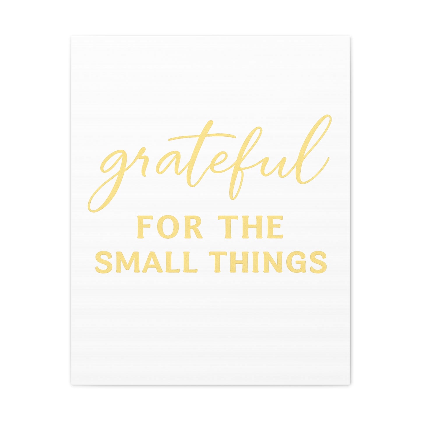 Grateful Wall Art | Inspirational Christian Home Decor - Matte Canvas, Stretched, 1.25"