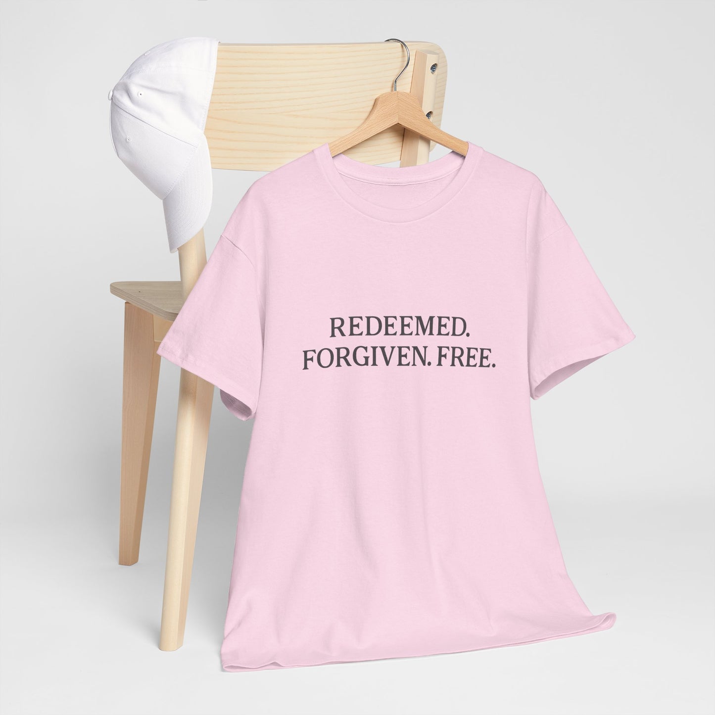 Redeemed. Forgiven. Free. T-Shirt – Christian Faith Unisex Tee