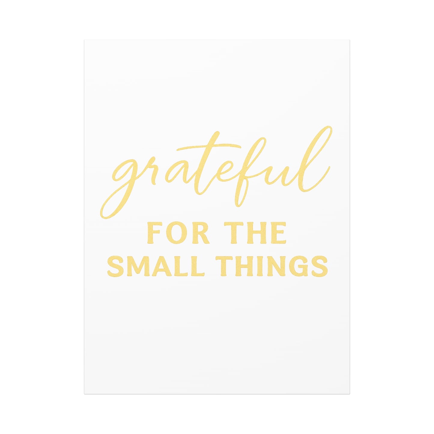 Grateful Wall Art | Inspirational Christian Home Decor - Matte Canvas, Stretched, 1.25"