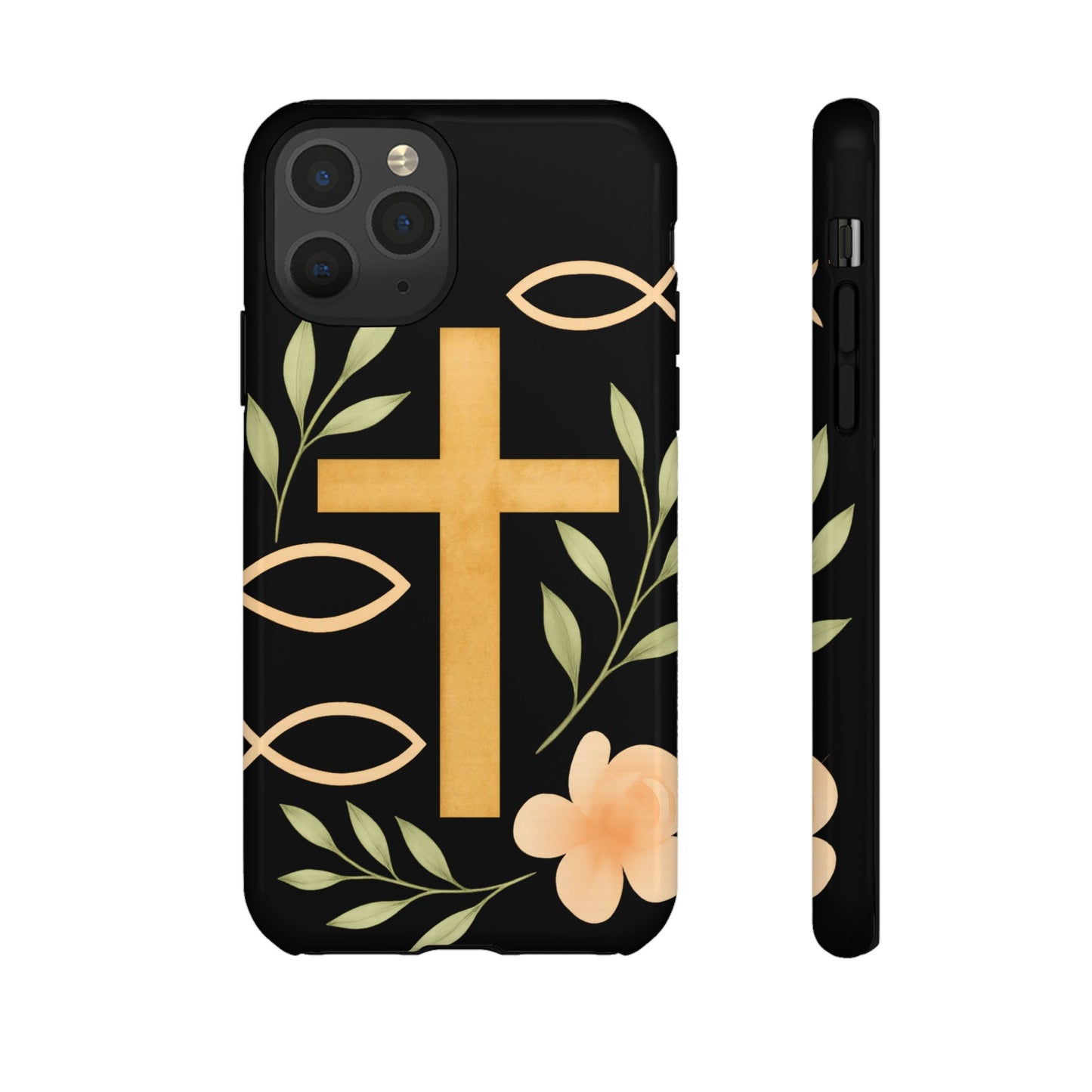 Christian Faith Phone Case with Floral Design