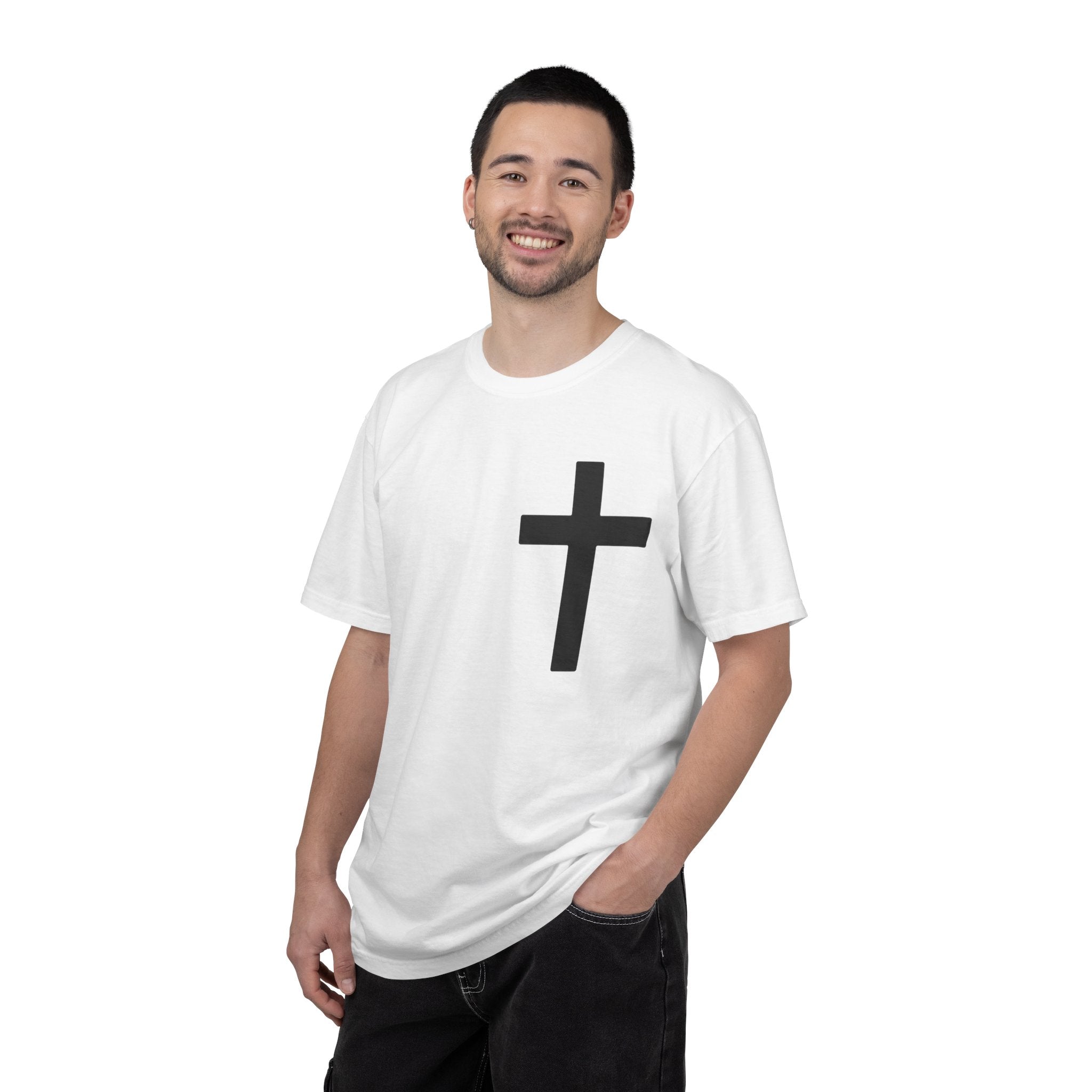 Cross “Jesus Is King” Faith Tee – Premium Comfort Colors® Vintage Christian Shirt | Lexad Designs