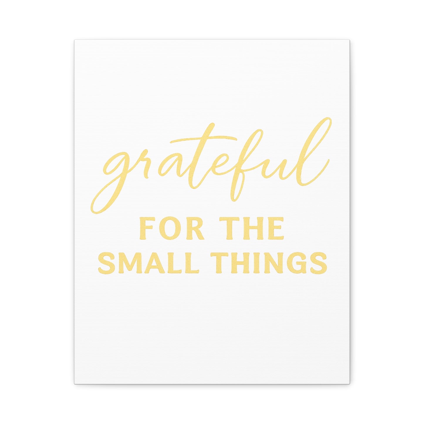 Grateful Wall Art | Inspirational Christian Home Decor - Matte Canvas, Stretched, 1.25"