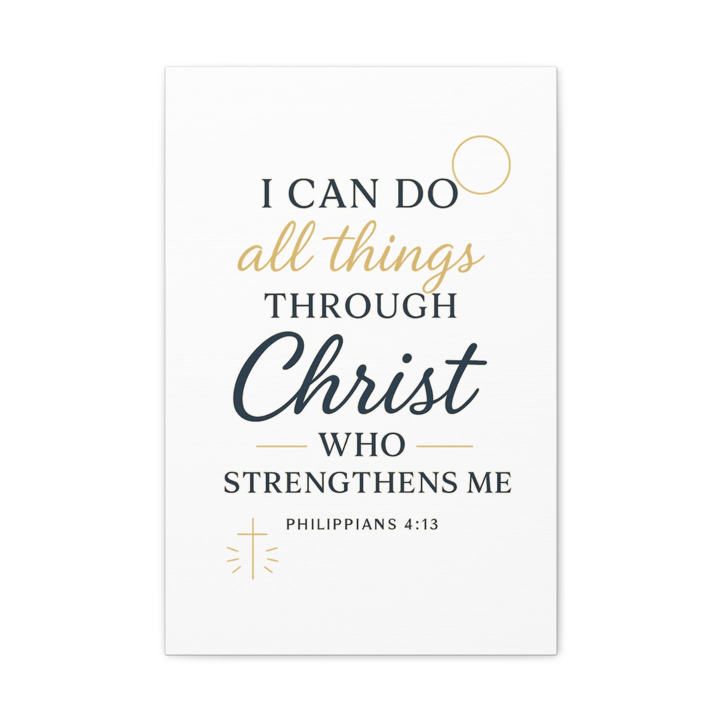 Philippians 4:13 Wall Art | Christian Scripture Home Decor