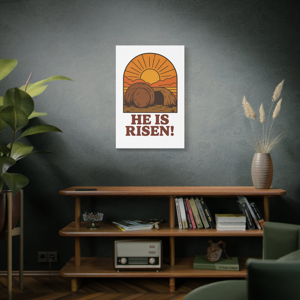 He Is Risen Wall Art | Empty Tomb Christian Poster | Easter Resurrection Morning Home Decor