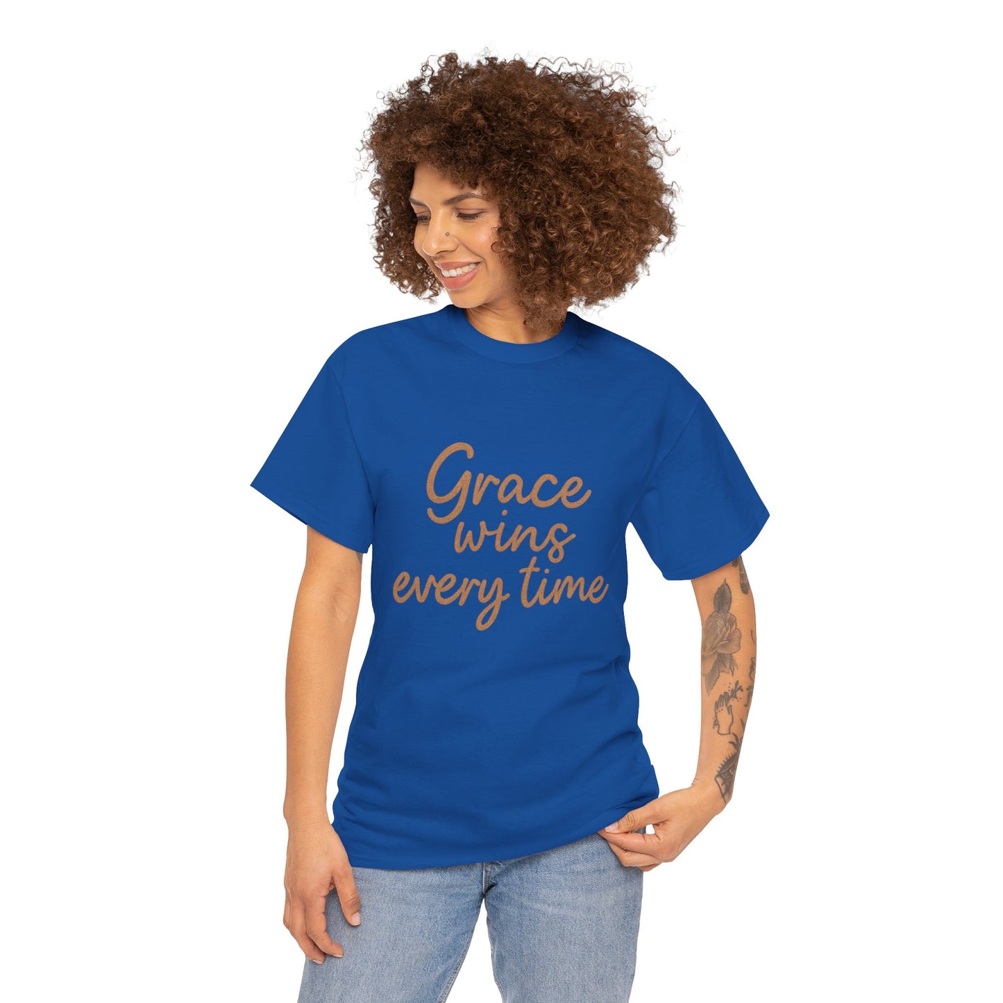 Grace Wins Every Time T-Shirt – Inspirational Christian Unisex Tee