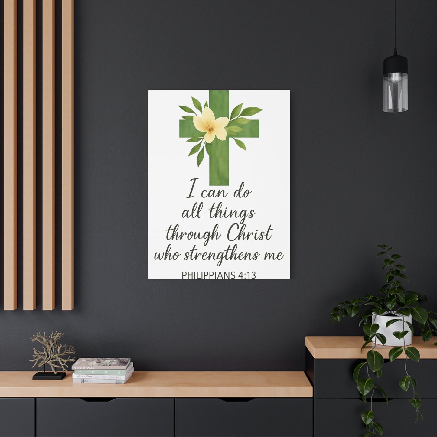 Philippians 4:13 Wall Art | Christian Scripture Home Decor